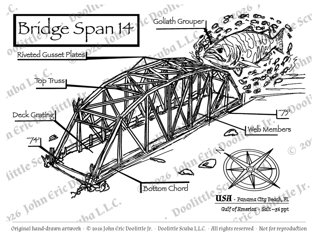 Bridge Span 14 plate, watermarked preview of the filed artwork