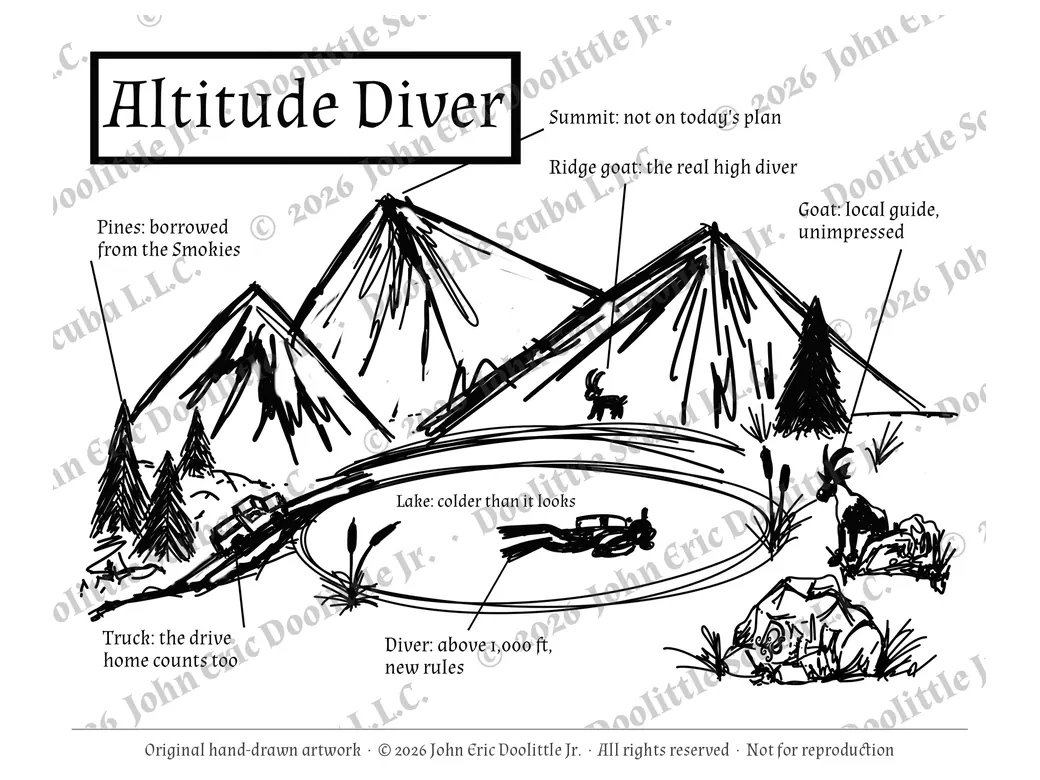 Altitude Diver design preview, watermarked