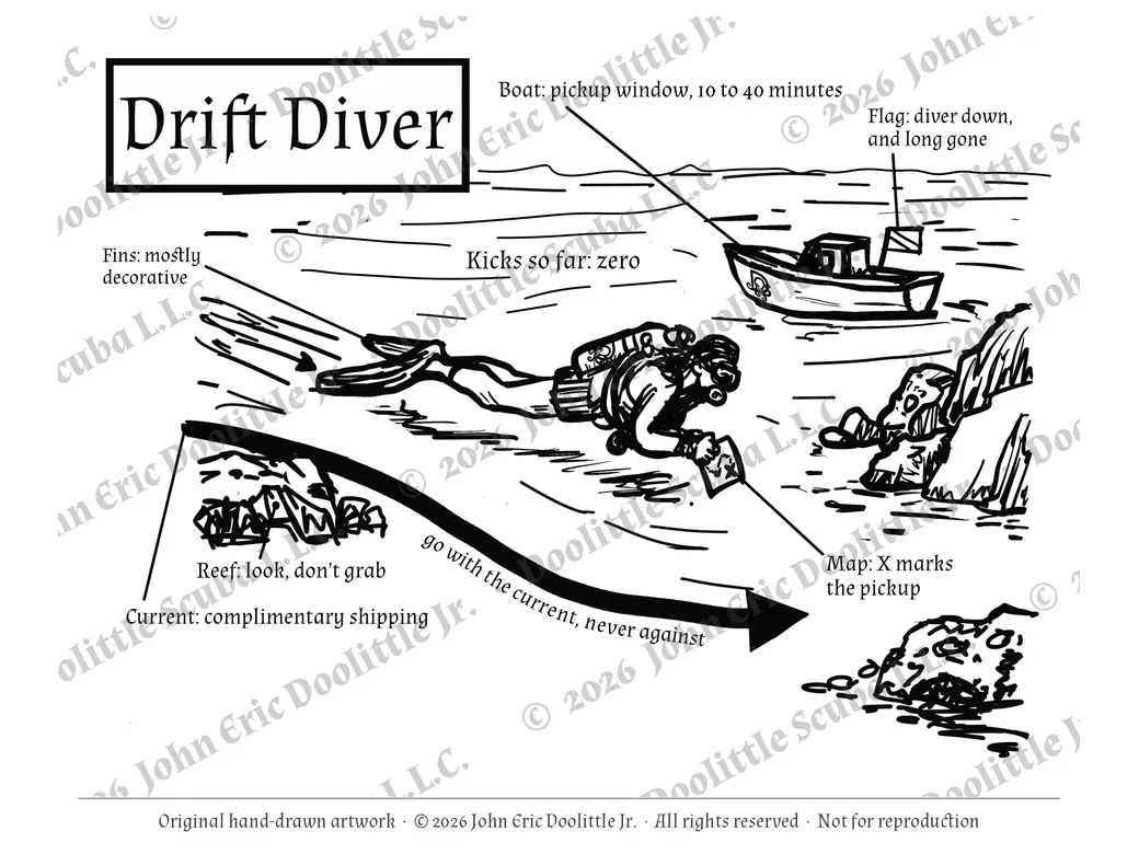 Drift Diver design preview, watermarked