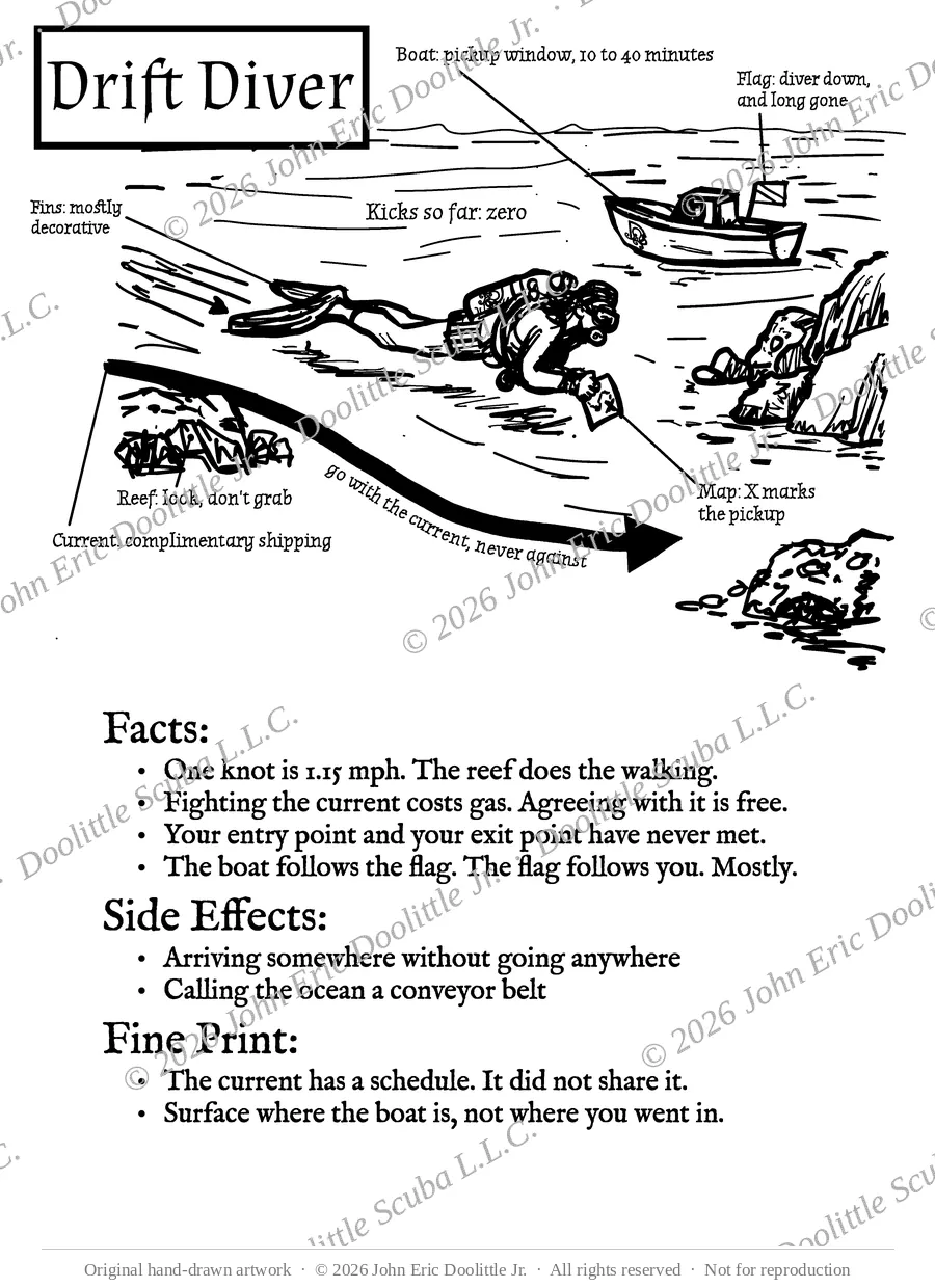 Drift Diver design preview, watermarked