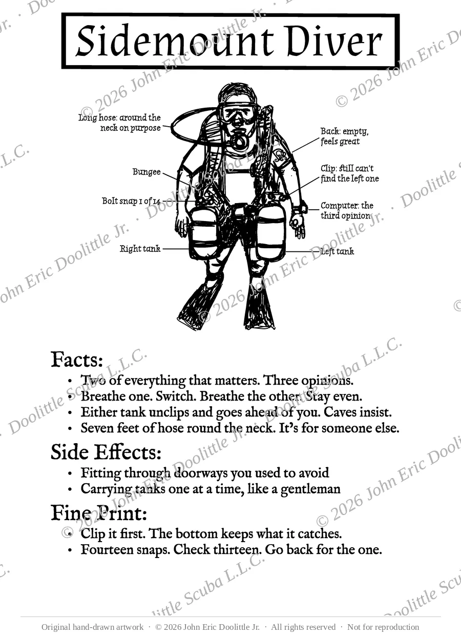 Sidemount Diver design preview, watermarked