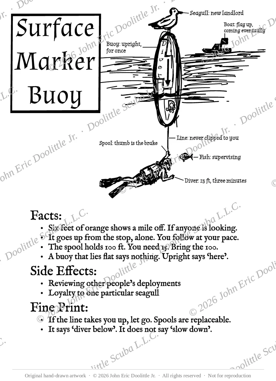 Surface Marker Buoy design preview, watermarked