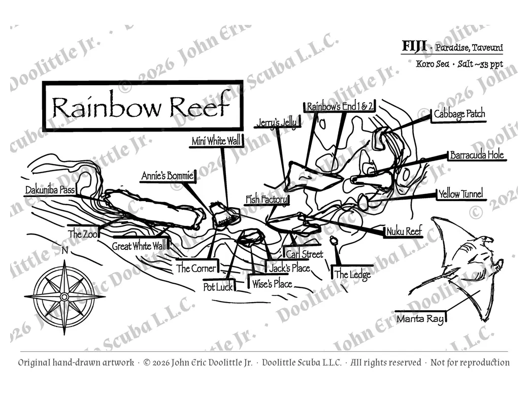 Rainbow Reef plate, watermarked preview of the filed artwork