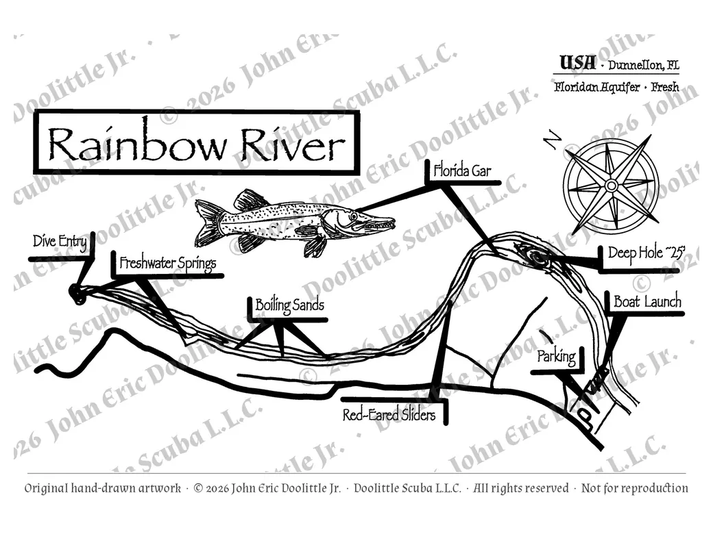 Rainbow River plate, watermarked preview of the filed artwork