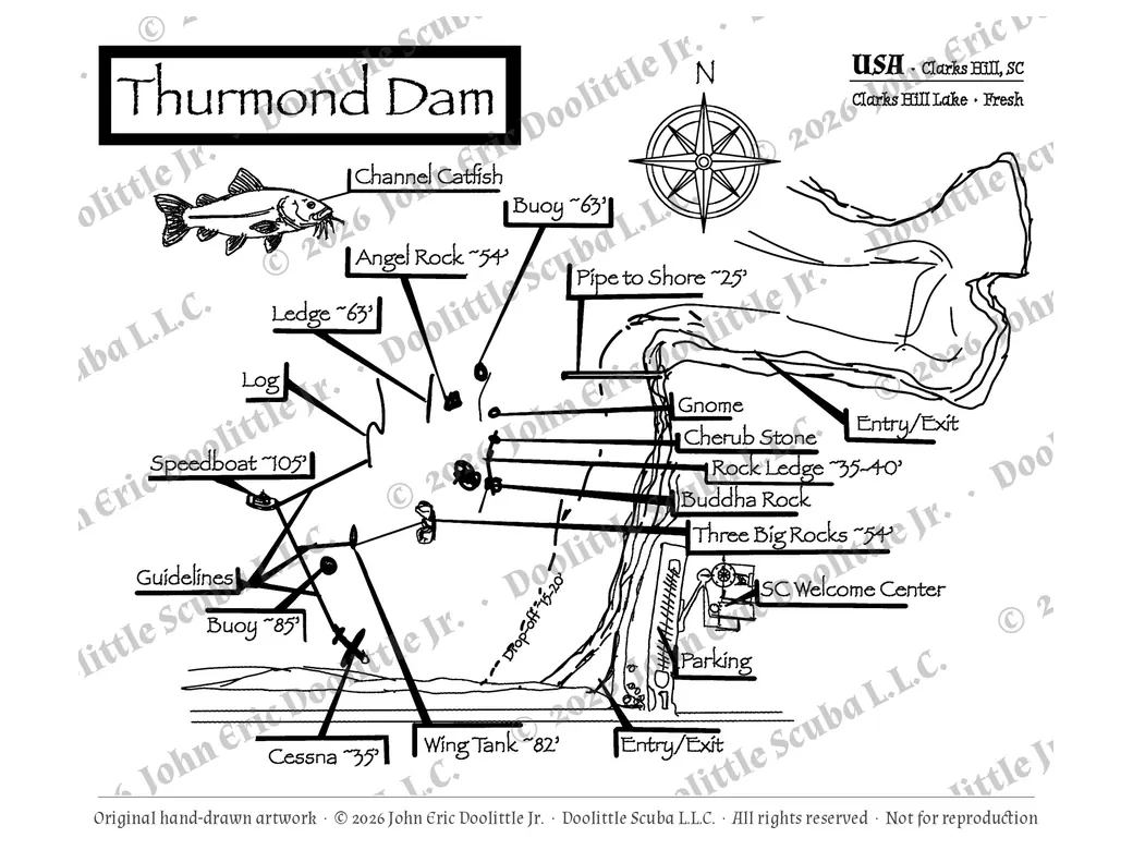 Thurmond Dam plate, watermarked preview of the filed artwork