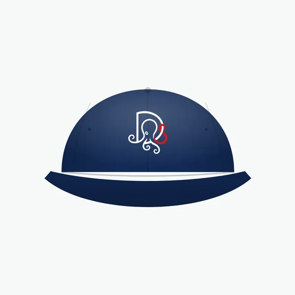 The Mark, navy dad cap: DS mark on the front
