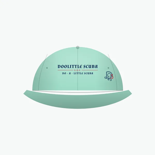 The Wordmark, mint dad cap: wordmark on the front