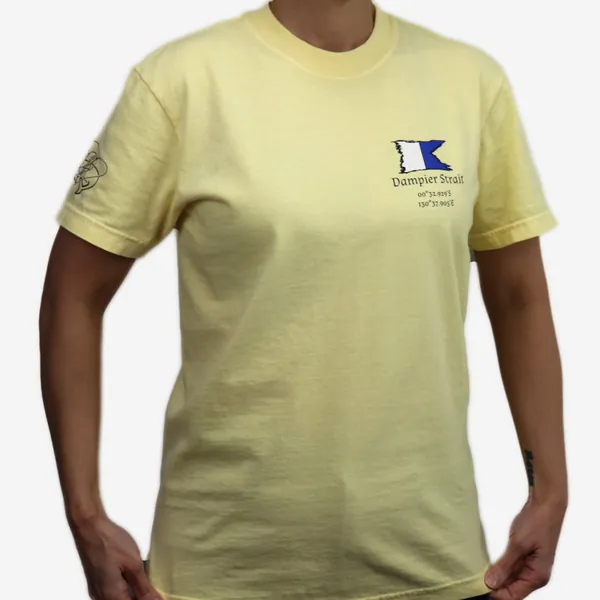 Dampier Strait shirt in butter, front view