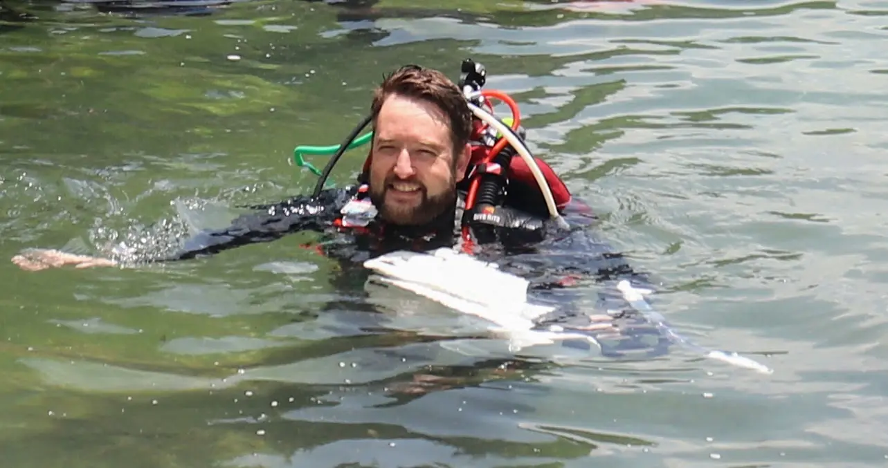 Surfacing at Dive Land Park