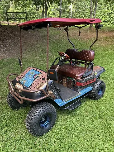 Finished, on the lawn