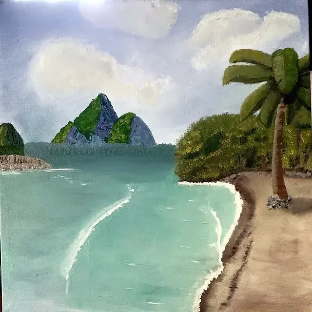 Beach painting