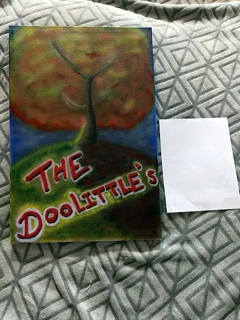 Airbrushed canvas