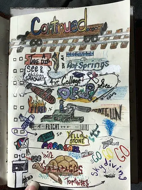 Bucket list, page two