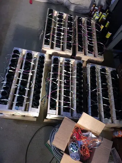 All racks wired
